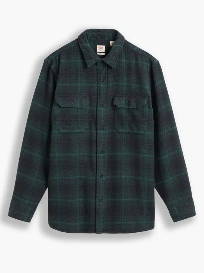 Levis Classic Worker Pineneedle LS Buttondown Shirt Fall 2024 | AMTRINE PINENEEDLE (0165)