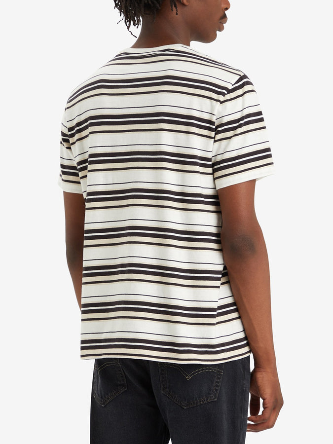 Levis Classic Pocket Stripe Cloud Dancer T-Shirt Spring 2024 | SOPHMORE STR CLOUD (0344)