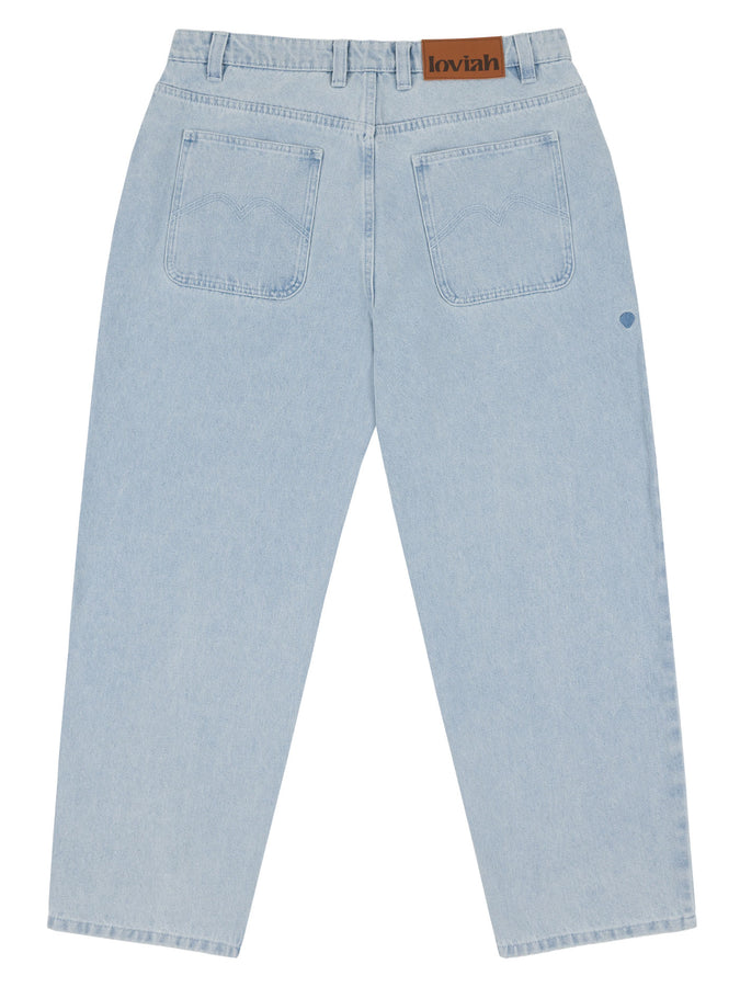 Loviah 1990 Baggy 5 Pocket Jeans Spring 2026  | WHITE BLUE WASH