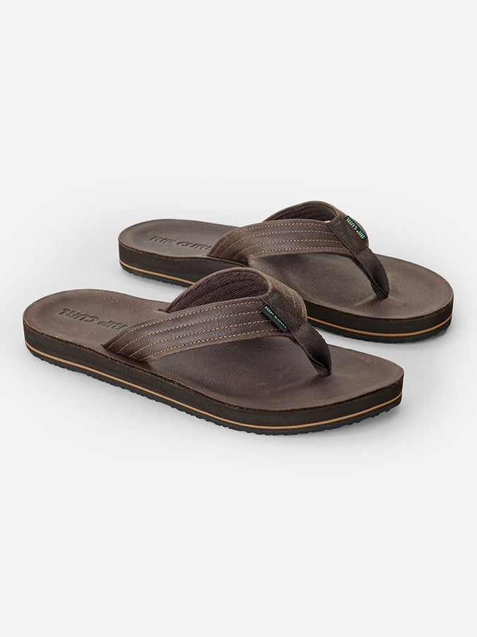 Rip Curl Surf Revival Leather Open Toe Sandals Spring 2026 | DARK BROWN (1592)