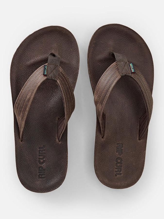 Rip Curl Surf Revival Leather Open Toe Sandals Spring 2026 | DARK BROWN (1592)