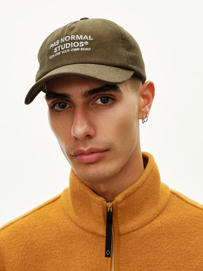 Pas Normal Studios Off-Race Tech Corduroy Hat Fall 2026 | DEEP OLIVE