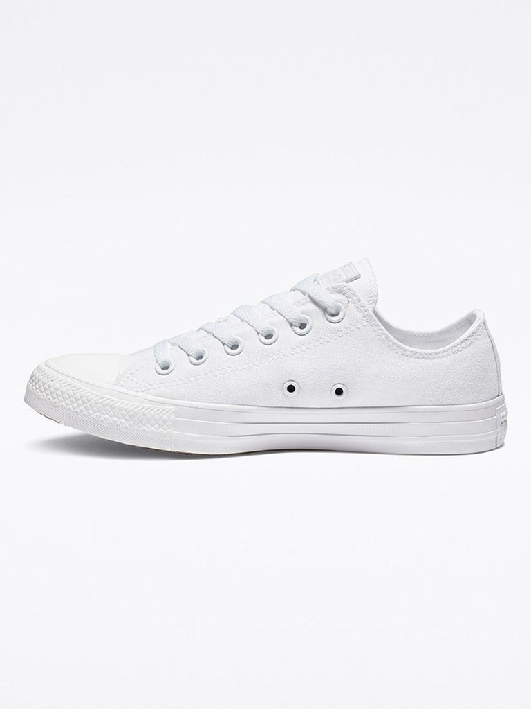 Converse Chuck Taylor All Star Mono Canvas Low White Shoes | EMPIRE