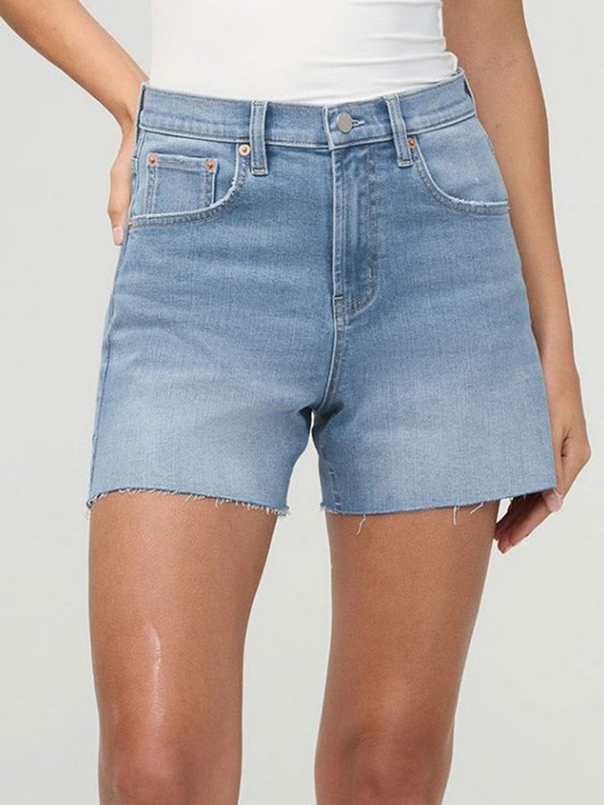 Duer Perfomance Denim Plus High Rise Relaxed Vintage Seaside Shorts Spring 2026 | VINTAGE SEASIDE (VIS)