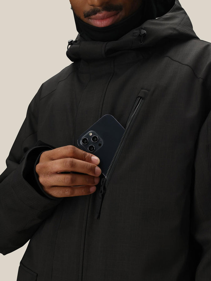 686 Nightline Insulated Jacket Winter 2026 | BLACK HERRINGBONE (BLHB)