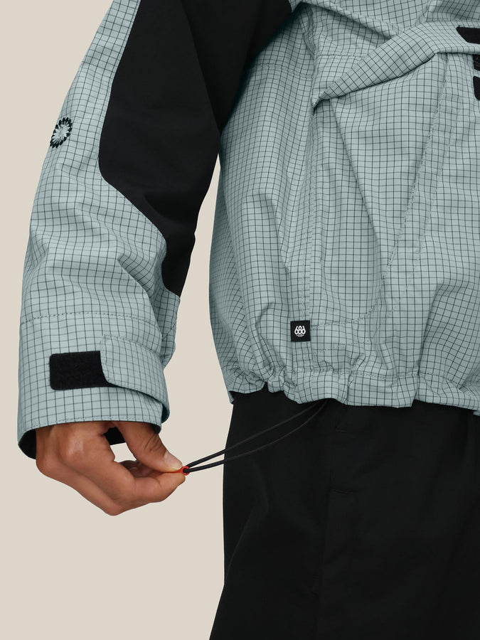 686 Outline Shell Anorak Jacket Winter 2026 | DUSTY MARINE GRID (DUBD)