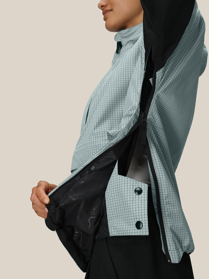 686 Outline Shell Anorak Jacket Winter 2026 | DUSTY MARINE GRID (DUBD)