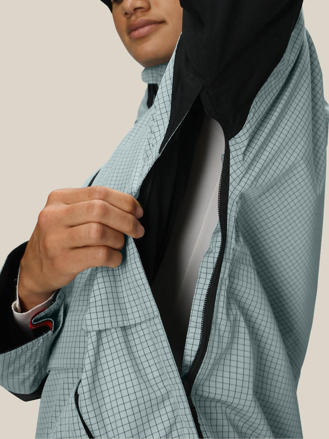 686 Outline Shell Anorak Jacket Winter 2026 | DUSTY MARINE GRID (DUBD)