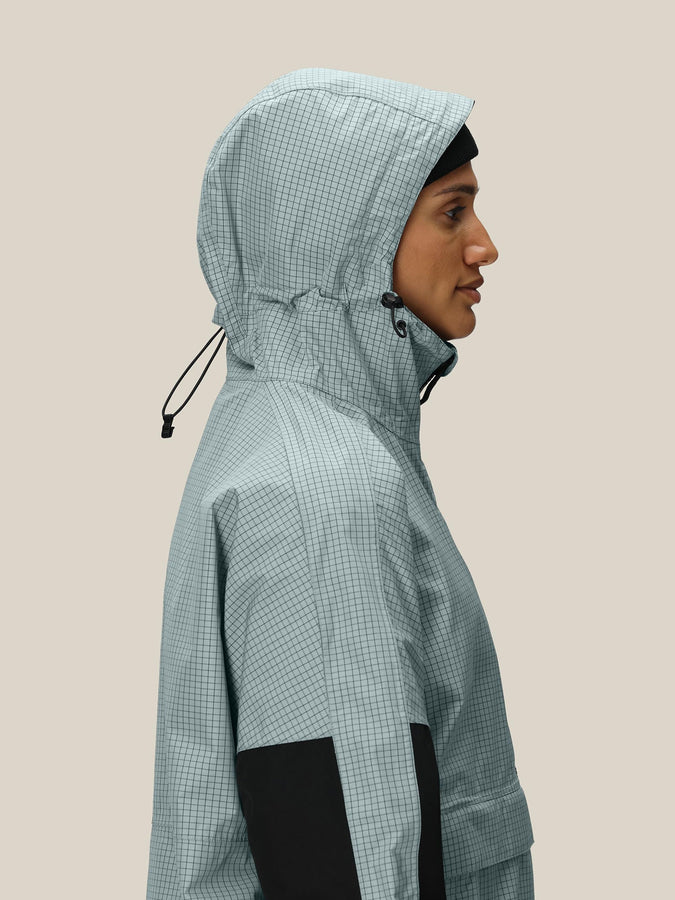 686 Outline Shell Anorak Jacket Winter 2026 | DUSTY MARINE GRID (DUBD)
