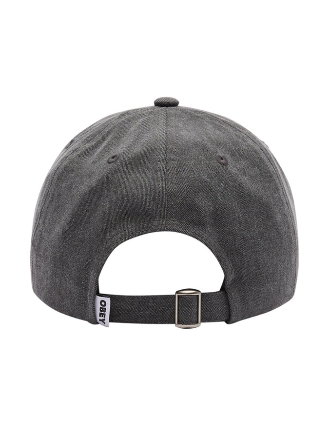 Obey Cross Stitch Collegiate Strapback Hat | WASHED BLACK (WBL)