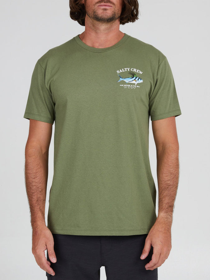 Salty Crew Rooster Premium T-Shirt Spring 2024 | SAGE GREEN