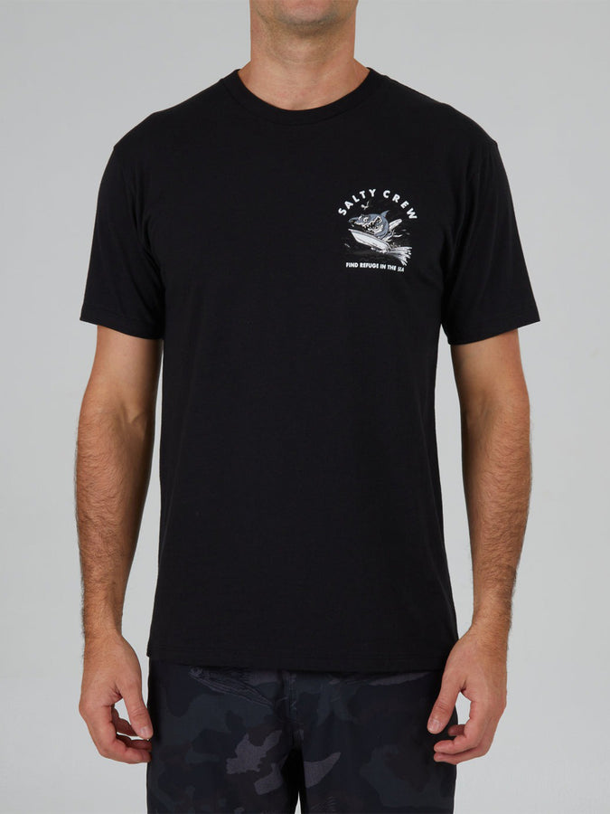Salty Crew Hot Rod Shark Premium T-Shirt Spring 2024 | BLACK
