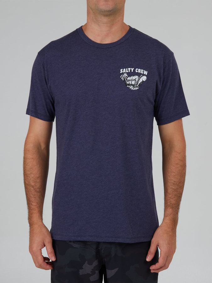 Salty Crew Shaka Premium T-Shirt Spring 2024 | NAVY HEATHER