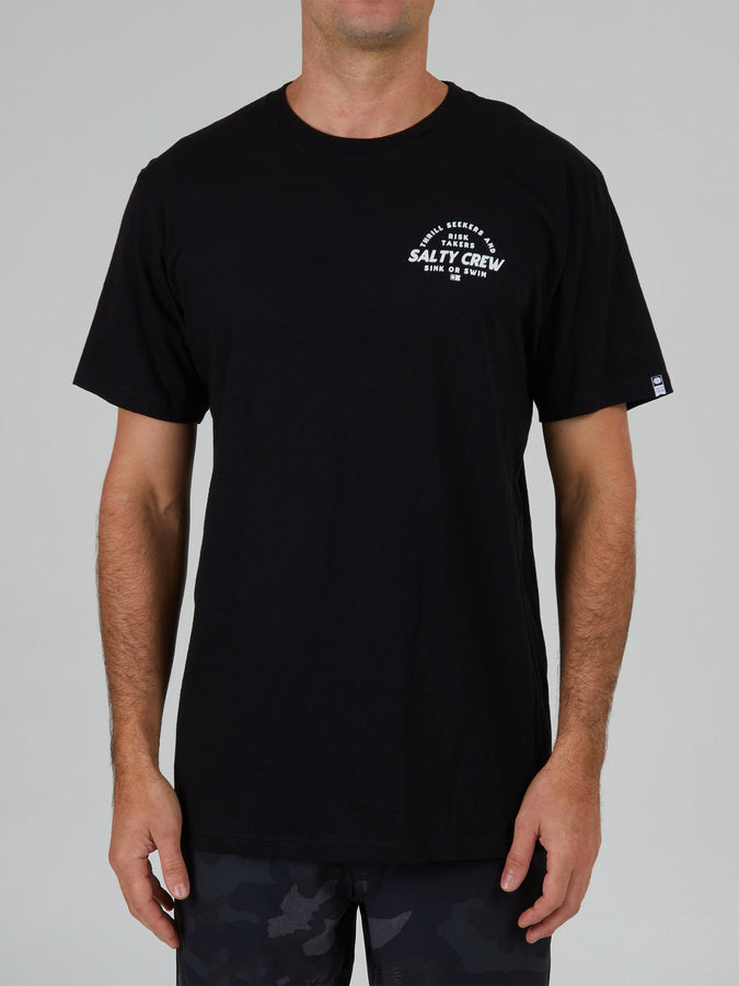 Salty Crew Stoked Classic T-Shirt Spring 2024 | BLACK