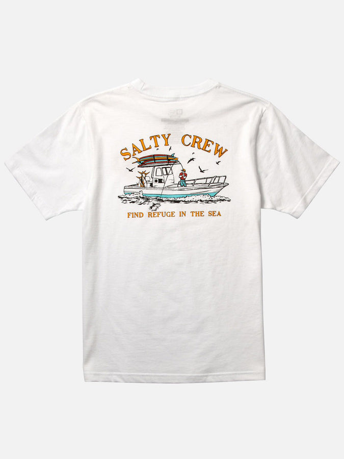 Salty Crew Fish On Short Sleeve T-Shirt Summer 2024 | WHITE