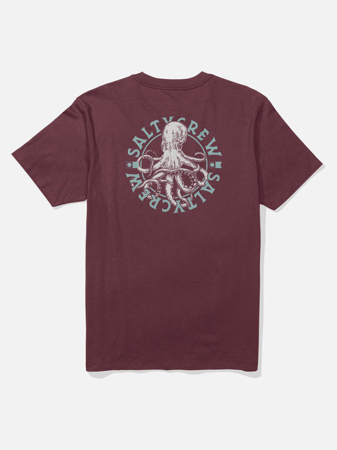 Salty Crew Tentacles T-Shirt Spring 2026 | BURGUNDY