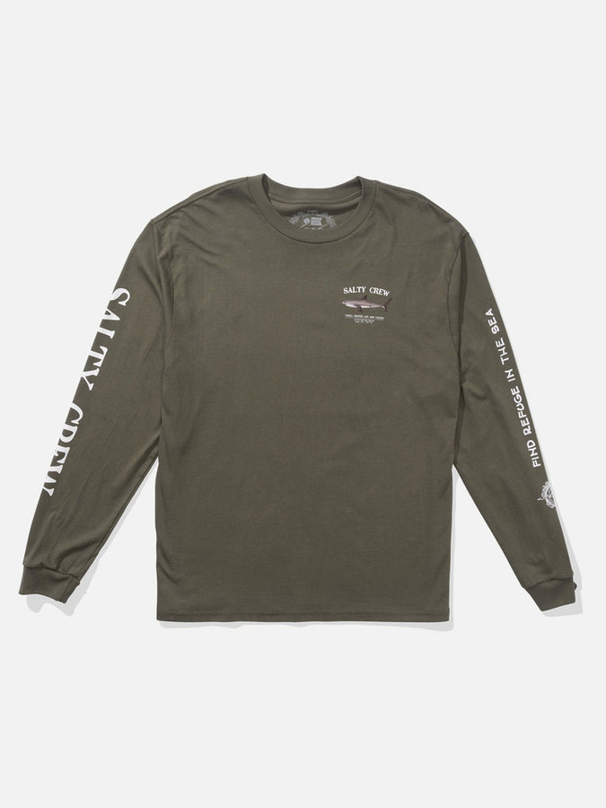 Salty Crew Bruce Long Sleeve T-Shirt Spring 2026 | DUSTY OLIVE