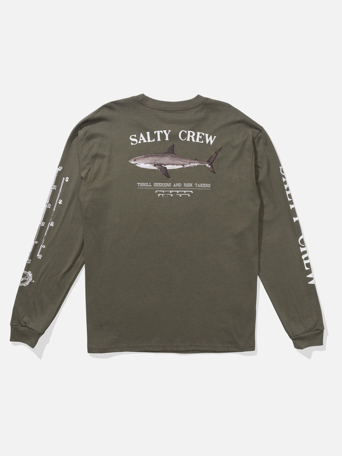 Salty Crew Bruce Long Sleeve T-Shirt Spring 2026 | DUSTY OLIVE