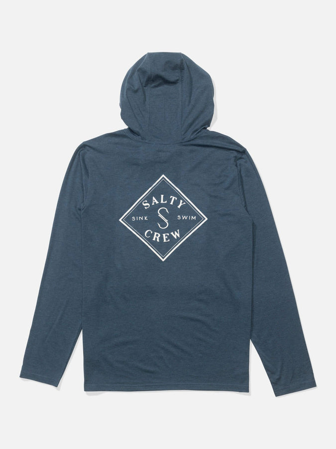 Salty Crew Tippet Pocket Hood Long Sleeve Rashguard Spring 2026 | PILOT BLUE