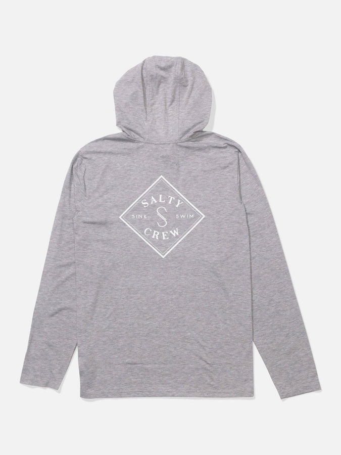Salty Crew Tippet Pocket Hood Long Sleeve Rashguard Spring 2026 | QUARRY