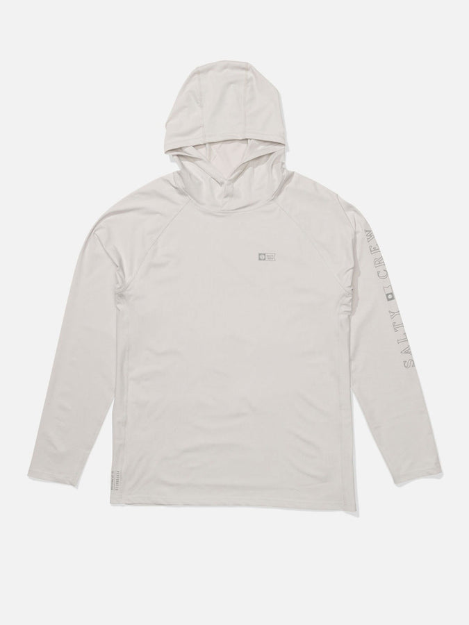 Salty Crew Apex Perforated Long Sleeve Rashguard Spring 2026 | LIGHT GREY