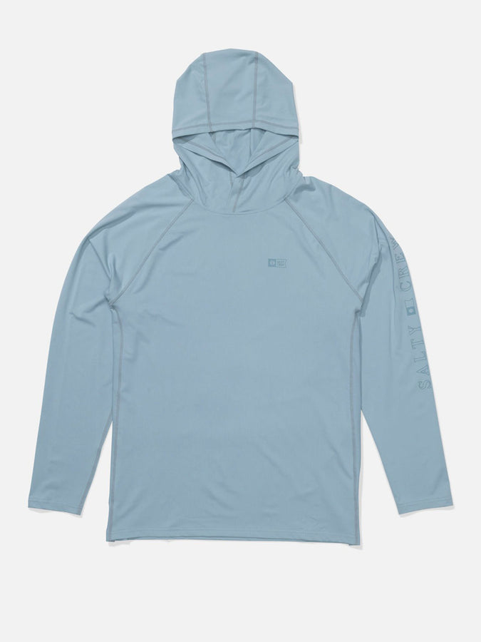 Salty Crew Apex Perforated Long Sleeve Rashguard Spring 2026 | MINERAL BLUE
