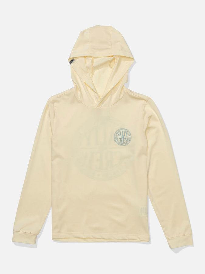 Salty Crew Global Hood Long Sleeve Rashguard Spring 2026 | CHARTREUSE