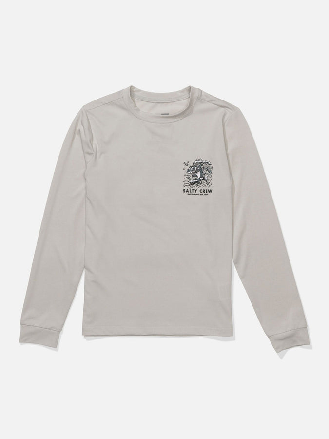 Salty Crew Surf Shark Long Sleeve Rashguard Spring 2026 | ATHLETIC HEATHER