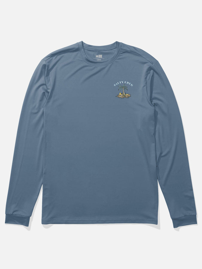 Salty Crew Dermoprotecteur Long Sleeve Buttondown Shirt Summer 2026 | CAPTAINS BLUE