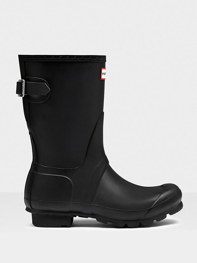 Hunter Original Back Adjustable Short Rain Boots | BLACK