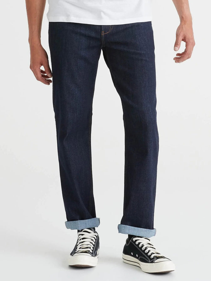 Duer Performance Denim Athletic Straight Heritage Rinse Jeans | HERITAGE RINSE