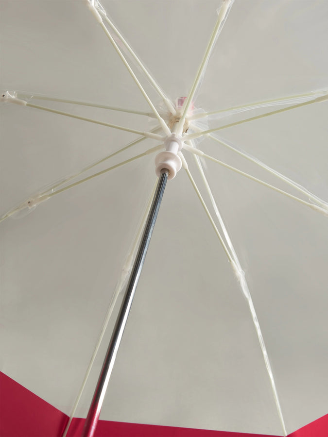 Hunter Transparent Moustache Bubble Umbrella | BRIGHT PINK