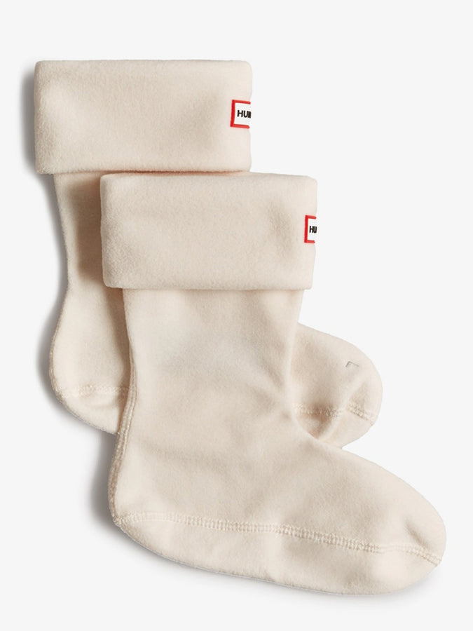 Hunter Recycled Fleece Short Boot Socks | HUNTER WHITE