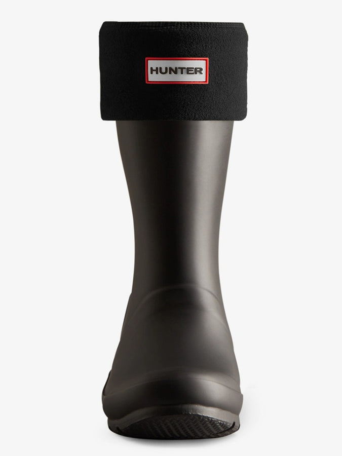 Hunter Recycled Fleece Short Boot Socks | BLACK
