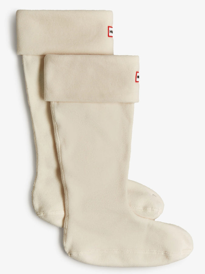 Hunter Recycled Fleece Tall Boot Socks | HUNTER WHITE
