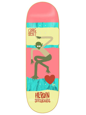 Heroin Craig Scott Papillon 10 Old School Skateboard Deck