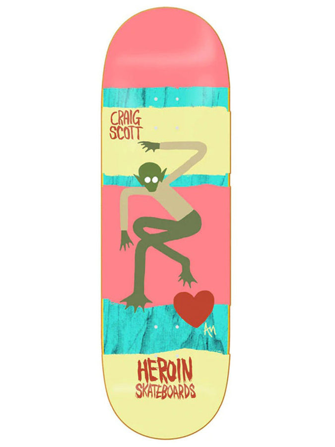 Heroin Craig Scott Papillon 10 Old School Skateboard Deck | MULTI