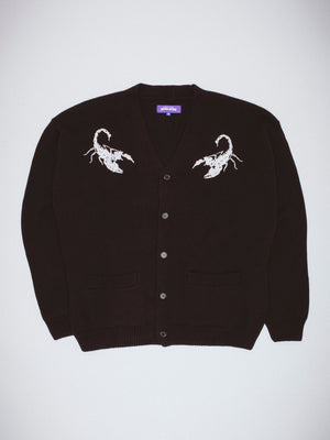 Fucking Awesome Embroidered Scorpion Cardigan Holiday 2023 | EMPIRE