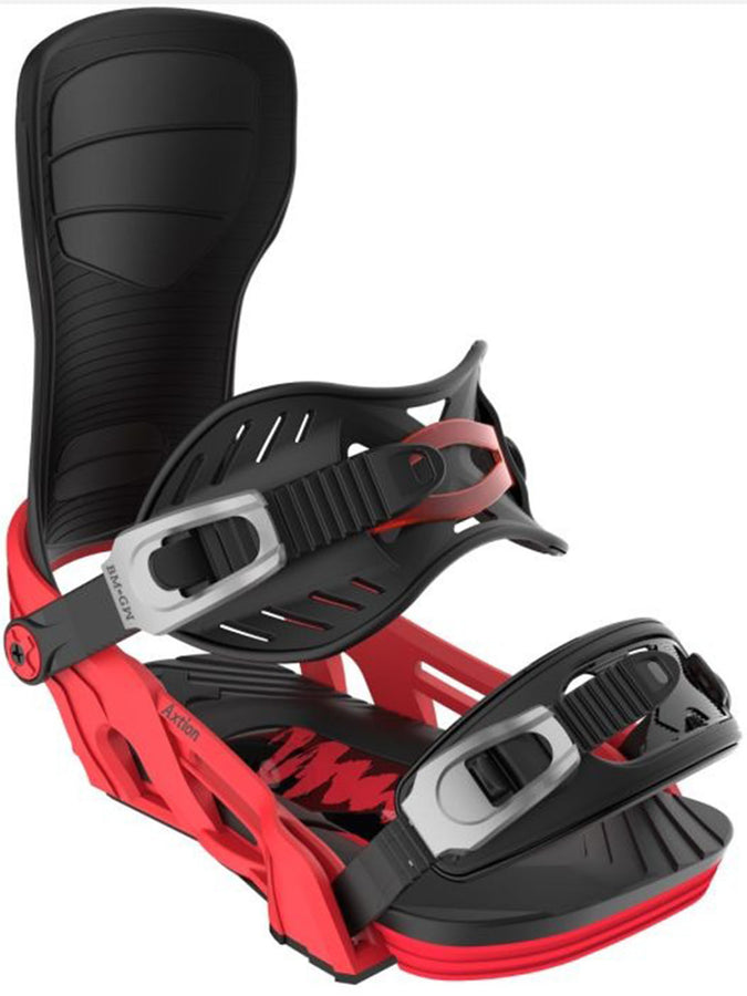 Bent Metal Axtion Snowboard Bindings 2025 | RED/BLACK