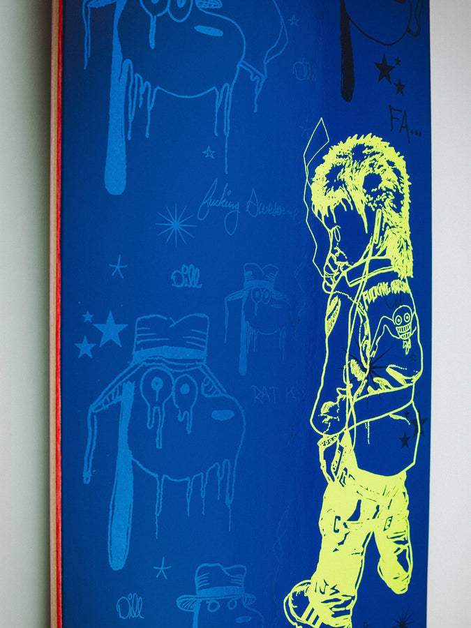 Fucking Awesome Jason Dill Ratkid Colorway 2 Skateboard Deck | BLUE