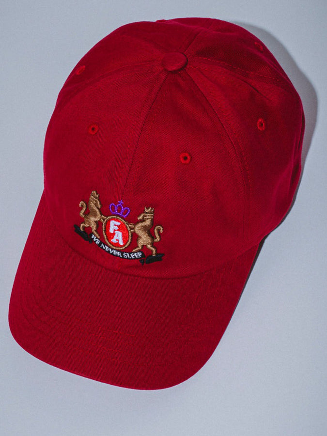 Fucking Awesome Core Crest Strapback Hat | CRANBERRY