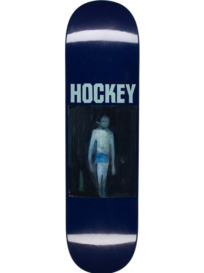 Hockey Nik Stain 50% Of Anxiety Skateboard Deck | BLUE