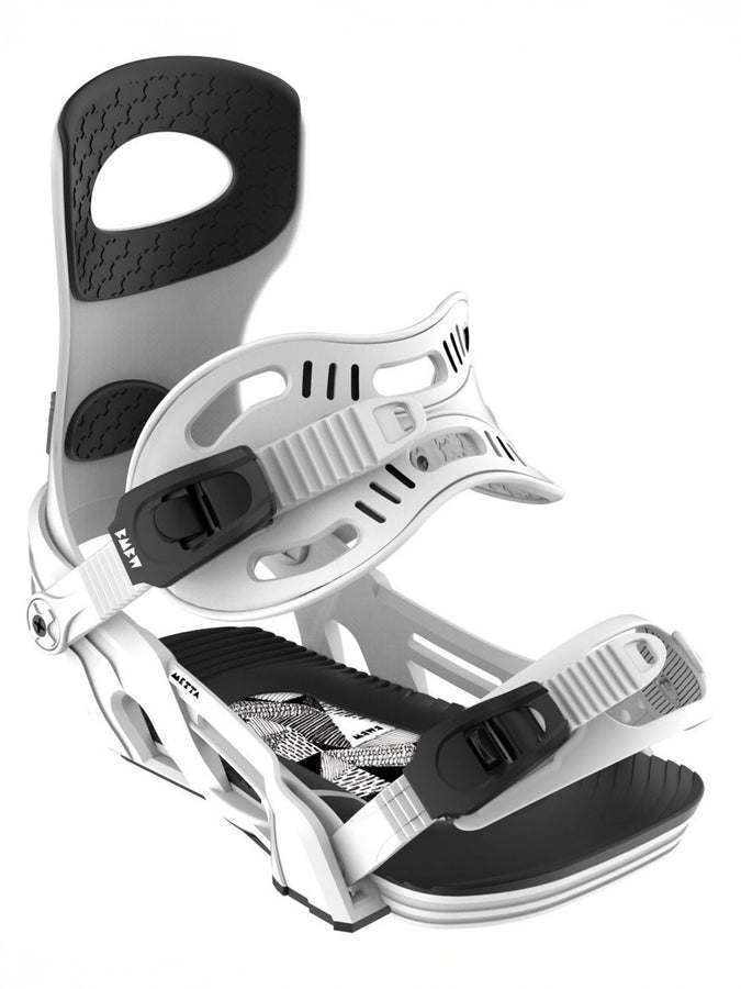 Bent Metal Metta Snowboard Bindings 2026 | WHITE