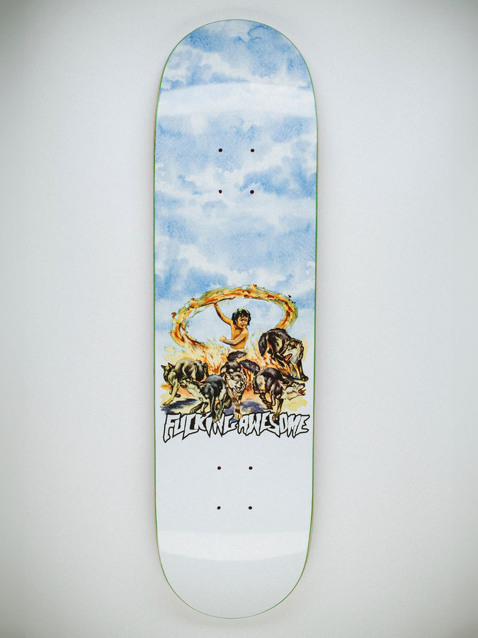 Fucking Awesome Louie Lopez Fire Child 8.5'' Skateboard Deck | WHITE