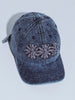 Fucking Awesome Three Spiral Washed Denim 6 Panel Strapback Hat