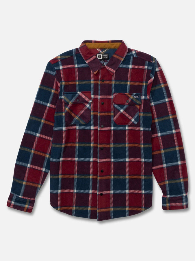 Salty Crew Swellter Polar Long Sleeve Buttondown Shirt Holiday 2025 | MIDNIGHT NAVY
