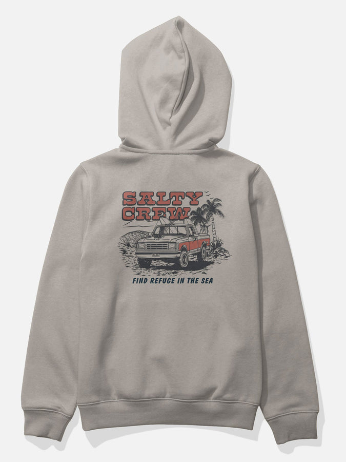 Salty Crew Truck Stop Hoodie Spring 2026 | STONE
