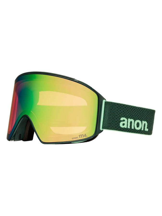 Anon M4 Cylindrical + Bonus Lens + Mfi Ski Mask Goggle | BRNWCK GRN/PRCV VRBL GRN (FBU)