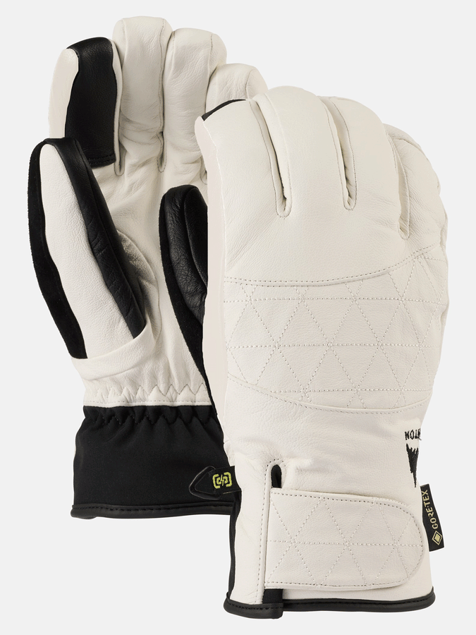 Burton GORE-TEX Gondy Women Leather Gloves Winter 2024 | STOUT WHITE (100)