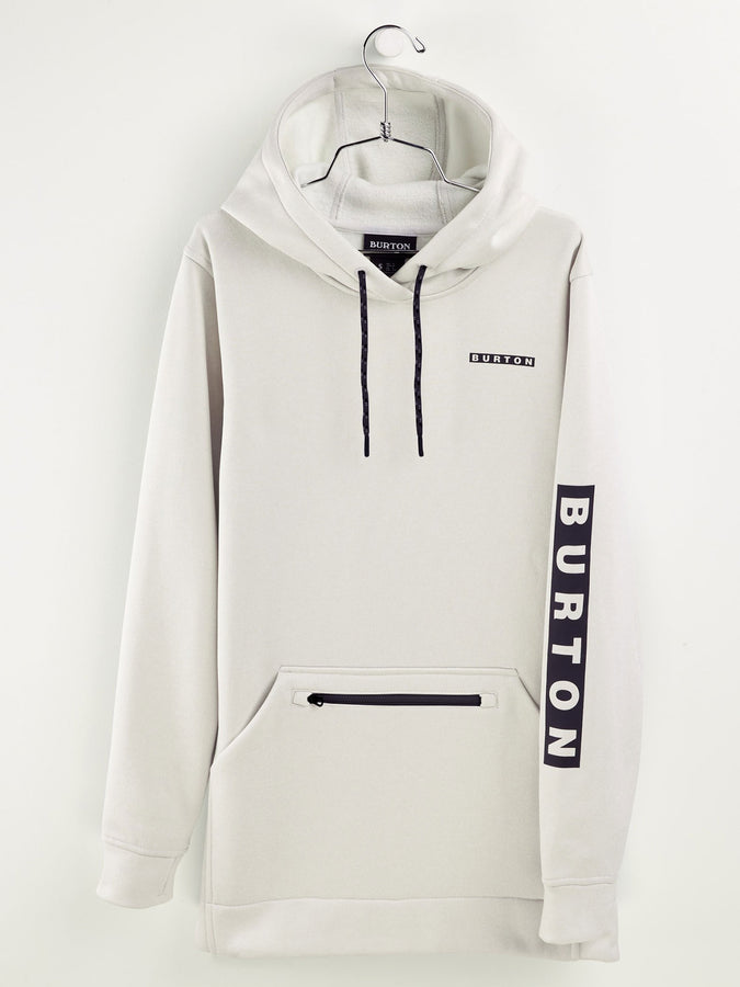 Burton Oak Long Hoodie Winter 2026 | STOUT WHITE HEATHER (100)